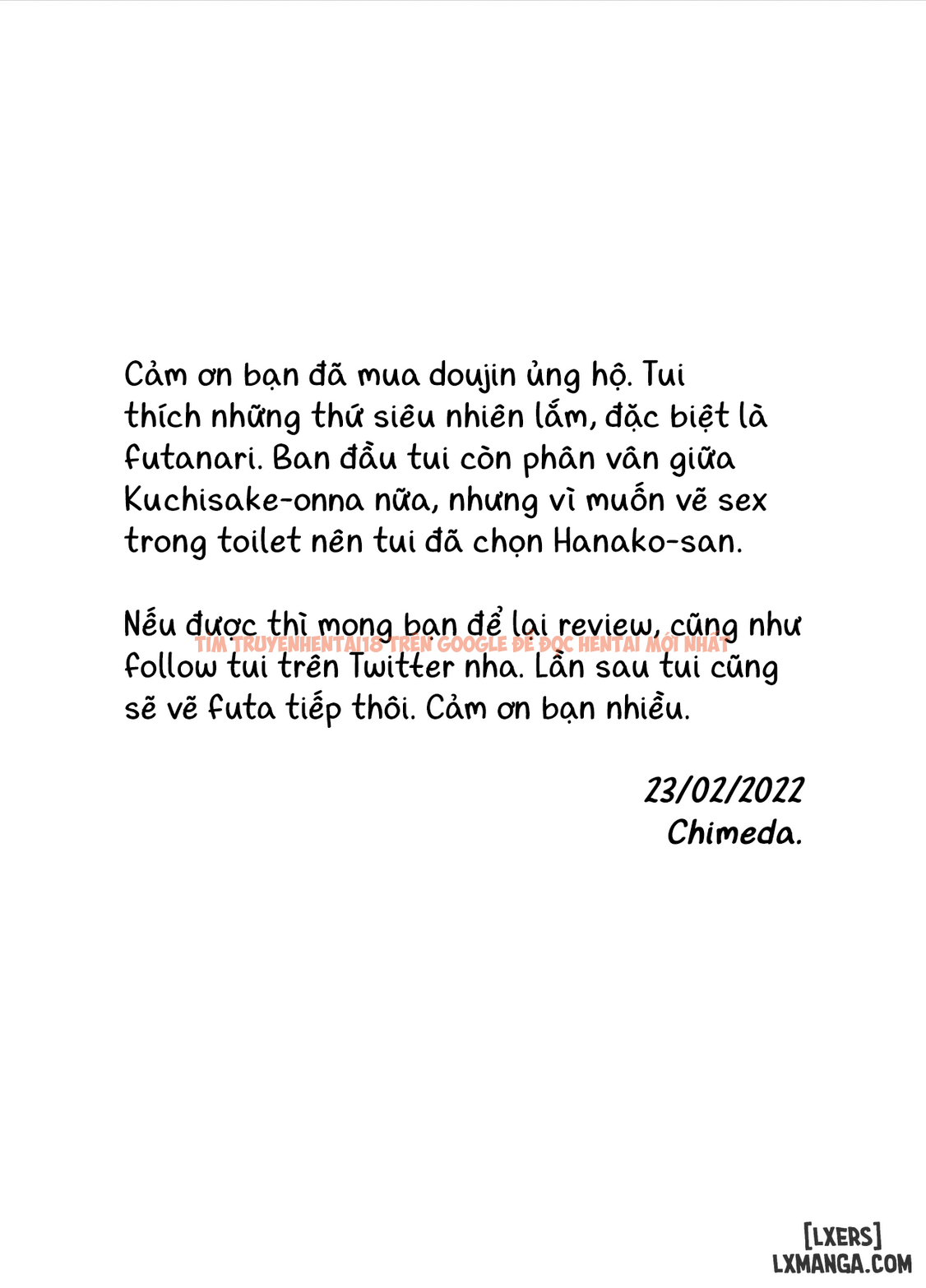 Xem ảnh 33 trong truyện hentai Vào Nhà Vệ Sinh Cùng Người Lưỡng Tính Hanako-san - One Shot - hentaitvn.net