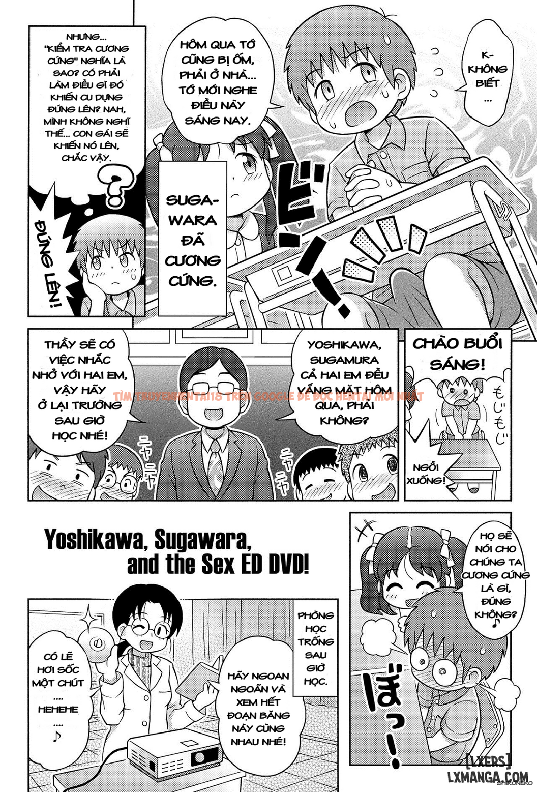 Xem ảnh 2 trong truyện hentai Yoshikawa, Sugawara, And The Sex Ed Dvd - One Shot - hentaitvn.net
