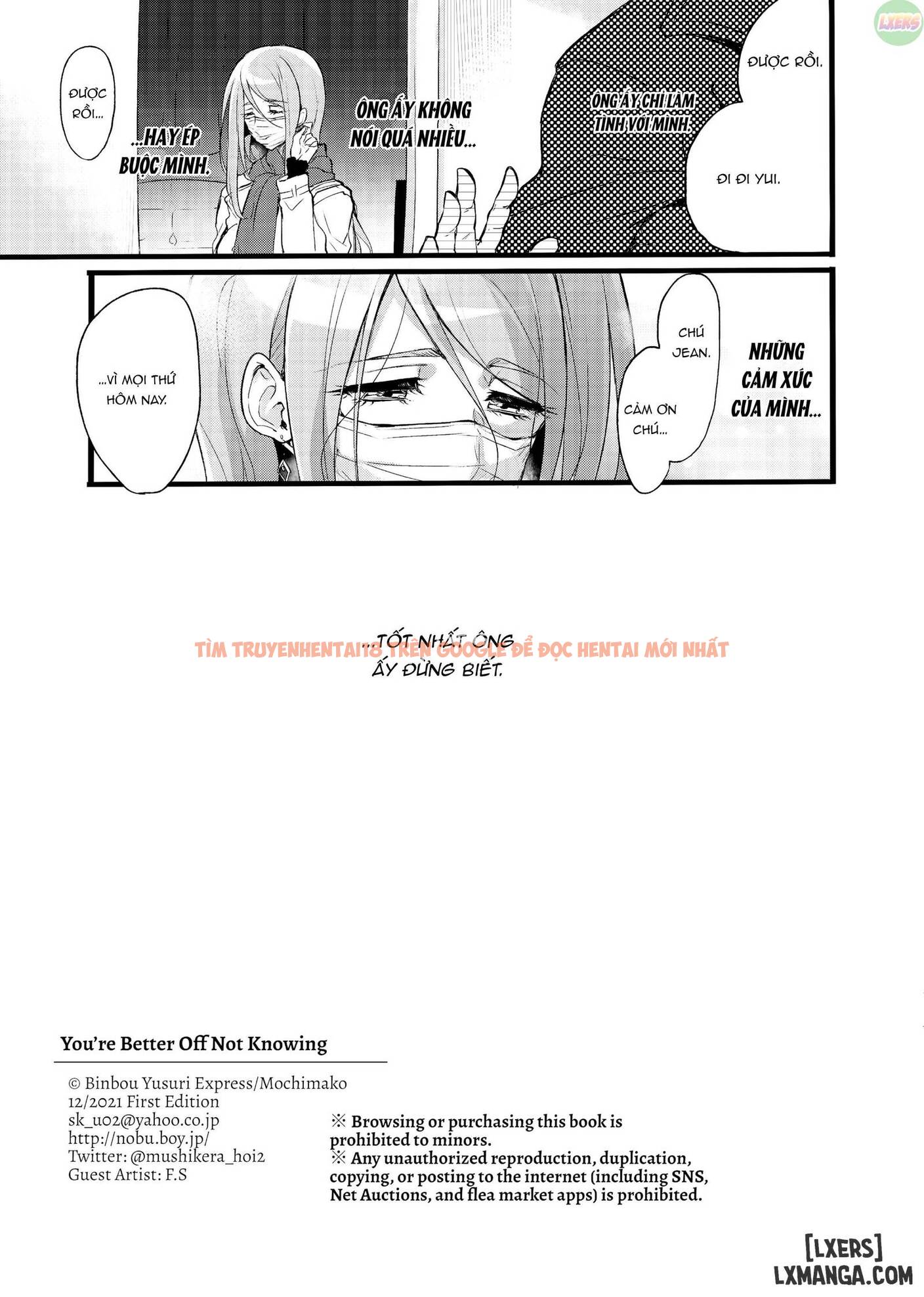 Xem ảnh 20 trong truyện hentai You're Better Off Not Knowing - One Shot - hentaitvn.net