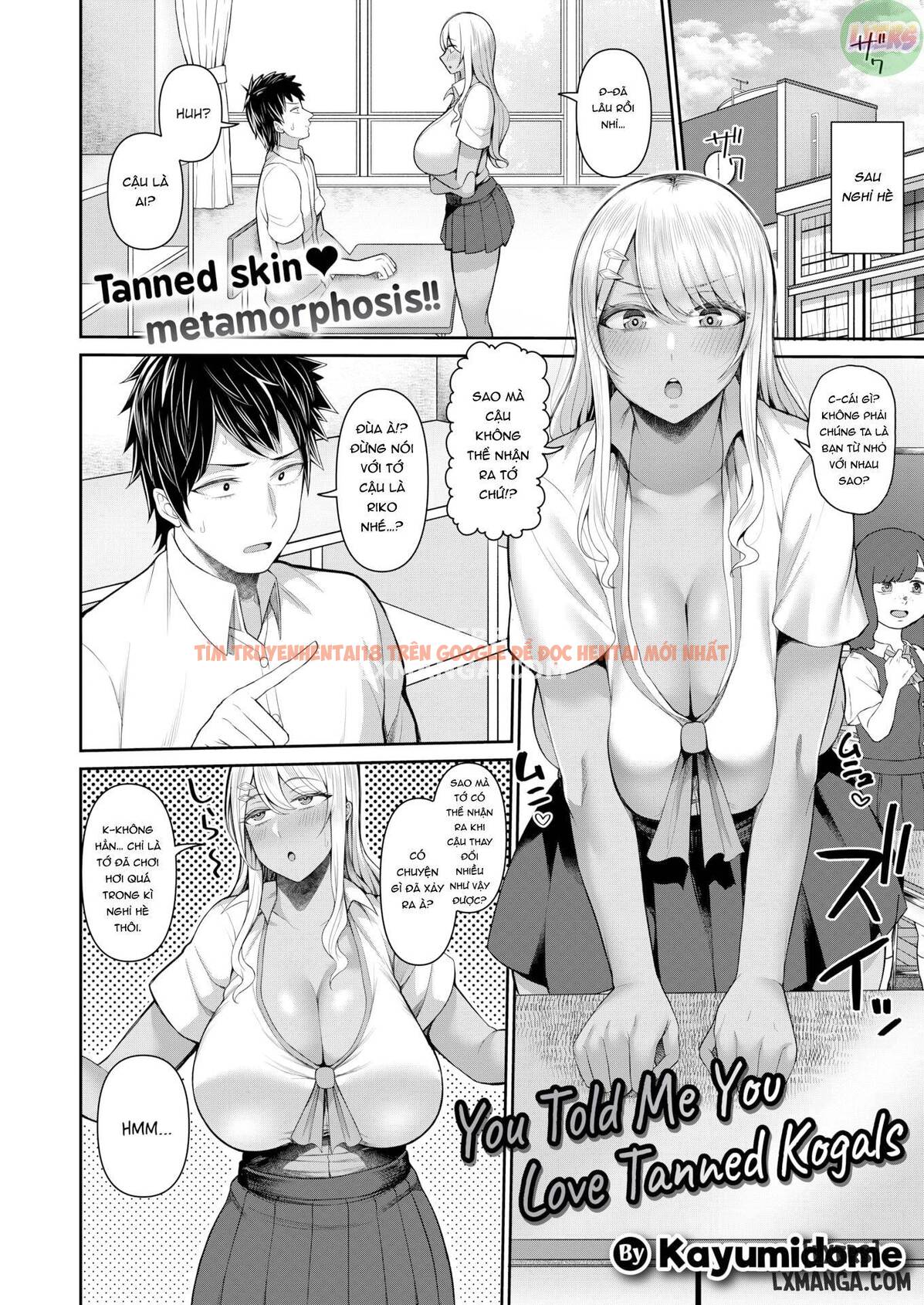 Trang truyện 4 trong truyện tranh You Told Me You Loved Tanned Kogals - One Shot - hentai24h.pro