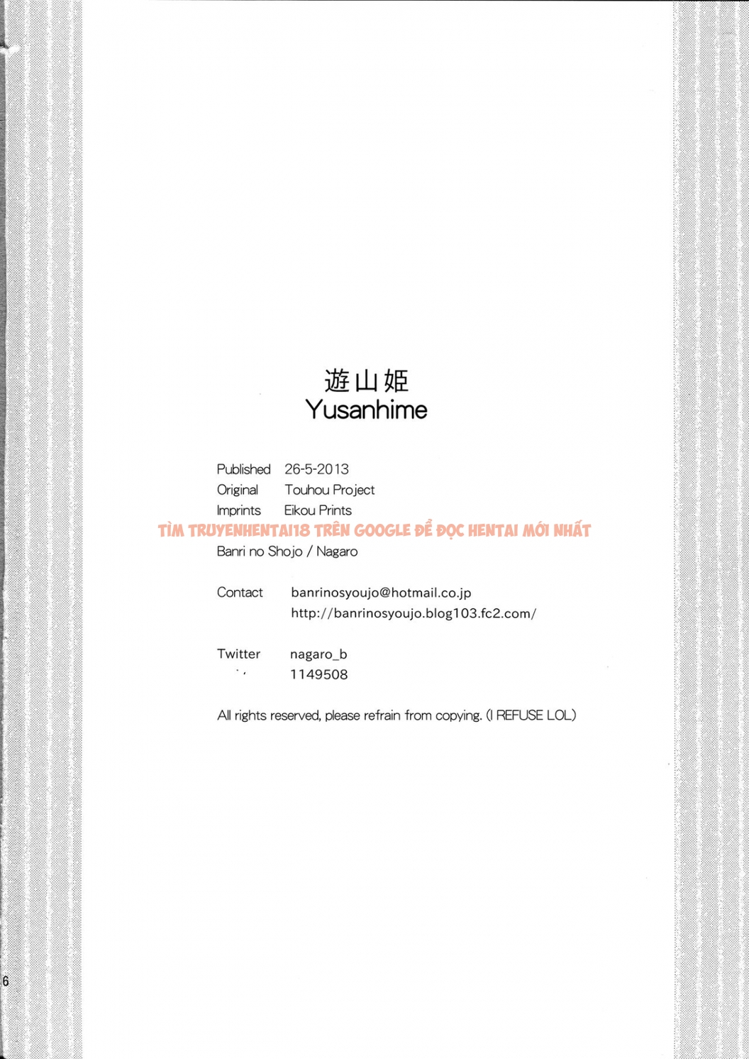 Xem ảnh 26 trong truyện hentai Yusan Hime (Touhou Project) - One Shot - hentaitvn.net